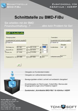 Schnittstelle zu BMD-Finanzbuchhaltung fr 42ERP/42Arthur